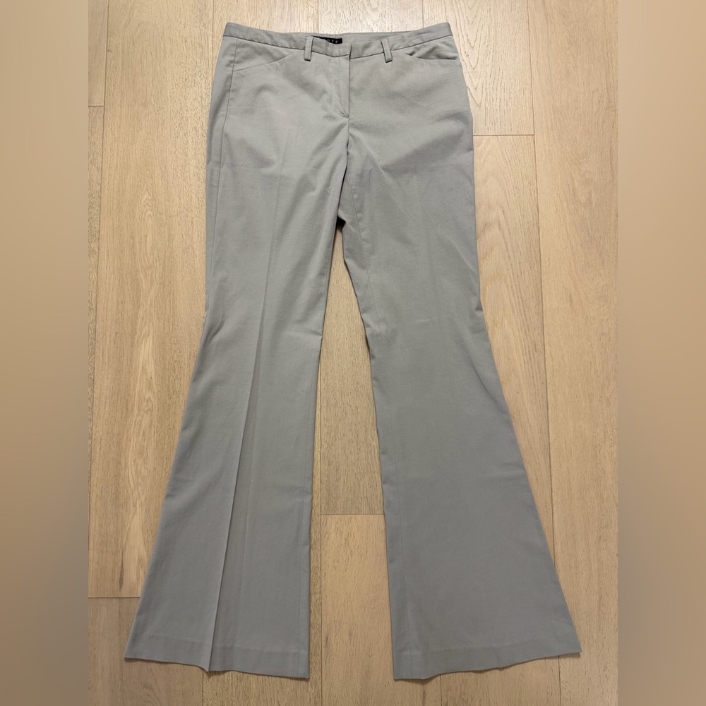 THEORY Flare Pants- Grey (Size 8)